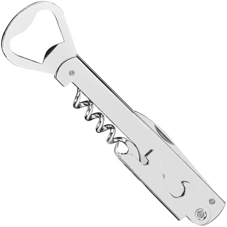 Chef Aid Waiters Friend Corkscrew, Multi-use Bar Keepers Tool and Opens Wine and Beer Bottles with Ease, Dishwasher Safe