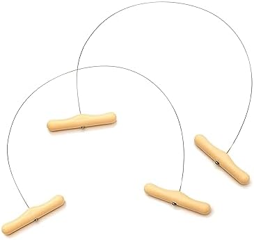 Cheese Cutter with Wire 2 Pcs - Cheese Slicer Wire 17.7 Inch - Slicers/Strings for Block Cheese with Handles, Stainless Steel