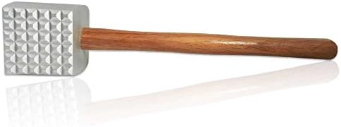 TrueCraftware Meat Tenderizer with Wooden Handle - 10 1/2 Inches