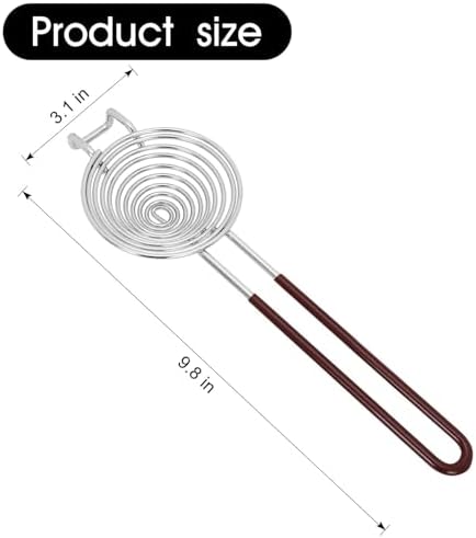 Stainless Steel Egg Separator,Extended Handle Egg Yolk Separator Egg Separator Egg Yolk White Divider Easy Storage for Kitchen Baking Tool