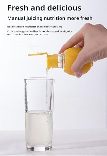 Screw Top Lemon Squeezer, Handheld Citrus Juicer and Orange Juicer Squeezer for Cocktails, Drinks and Cooking, 2 Pcs