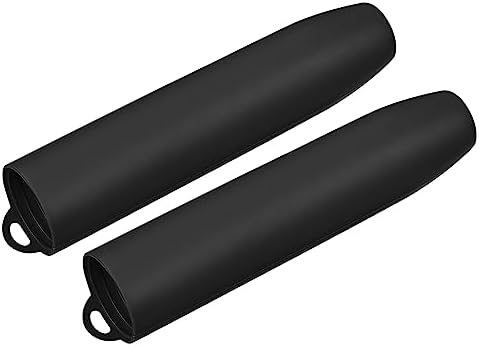 uxcell Silicone Garlic Peeler Tube, 2Pcs Garlic Roller Peeling Tube Garlic Cloves Skin Remover for Useful Kitchen Tools, Black