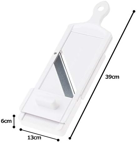 Shimomura Kougyou SFS-102 Slicer with Holder, Adjustable Thickness, 0.03-0.12 inches (0.8-3.0 mm), Cabbage, Julienne, Tomato Slice, Made in Niigata, Made in Japan