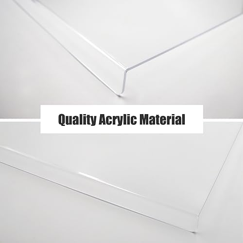 Acrylic Cutting Boards for Kitchen Counter，Clear Cutting Board for Countertop with Lip, Upgraded Thicker Non-Slip Transparent Acrylic Cutting Board for Countertop for Home (18 * 14in) (Large)