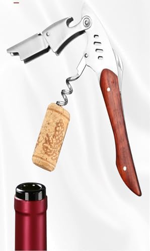 True Shark Corkscrew, Professional Waiters Corkscrew Wine Key Bottle Opener,Manual Wine Key for Servers, Waiters, Bartenders and Home Use(Shark)
