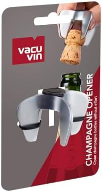 Vacu Vin 68615606 Champagne Opener, Stainless Steel