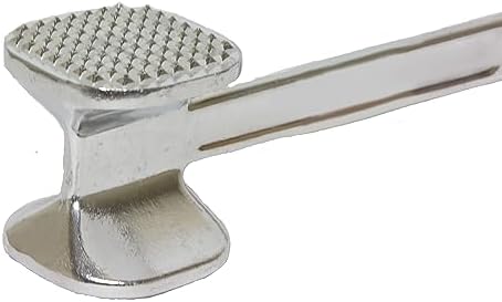 TrueCraftware-10-1/8" Meat Tenderizer Aluminum Head and Handle- Meat Tenderizer Hammer Dual-side Mallet for Kitchen