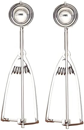 Mrs. Anderson’s Baking Cookie Ice Cream Scoop No.40, 18/8 Stainless Steel, Set of 2