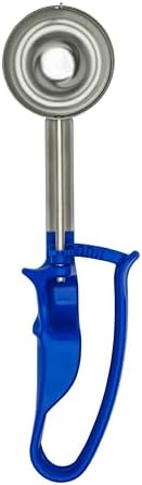【Extended】#16 BLUE (2.07 oz.) VODOMAX Commercial Food Disher, Portioner, 2 oz. Disher, Stainless 18-10, Palm-Squeeze, IceCream Scoop, Ice Cream Disher, Gelato Scoop, Zeroll-Compatible