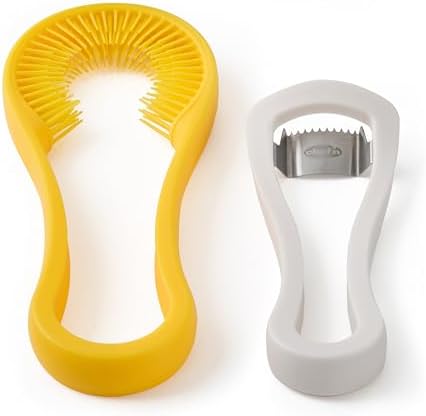 Chef’n Nesting Corn Tool Set, Corn Peeler and Desilker Brush, 2-in-1 Corn Silk Remover and Cob Stripper