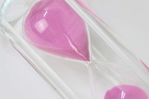 60 Minutes Hourglass Timer,Crystal Sand Timer Carving Surface,Hourglass for Kitchen Office Desk Coffee Table Book Shelf Cabinet Home Decor Birthday Gift Box Package,2 Color (Romantic Pink)
