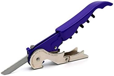 Pulltap's Genuine Slider 900 Waiter's Corkscrew – Double-Hinged Wine Key with Sliding Foil Cutter – Patented Design – Made in Spain – Violeta (Violet)
