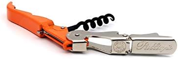 Pulltap's Genuine Slider 900 Waiter's Corkscrew – Double-Hinged Wine Key with Sliding Foil Cutter – Patented Design – Made in Spain – Naranja (Orange)
