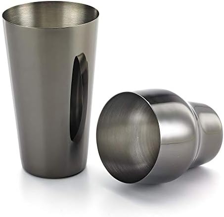 Barfly Cocktail Shaker Set, 24oz (700 ml), Gun Metal Black