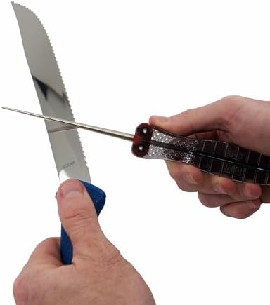 Diamond Machining Technology (DMT) Diafold Serrated Diamond Knife Sharpener, Fine (FSKF), 4"