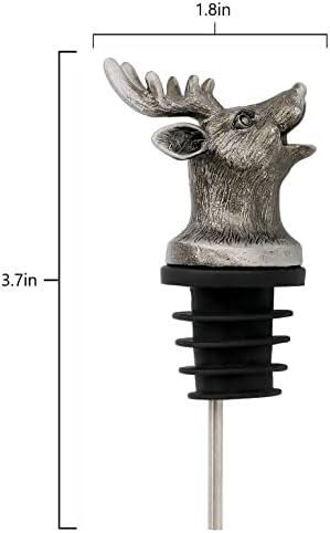 Animal Wine Aerator & Liquor Pourer for Bar,Home and Party Wine Pourer Aerator Festival Gift (Fawn Silver Gray)