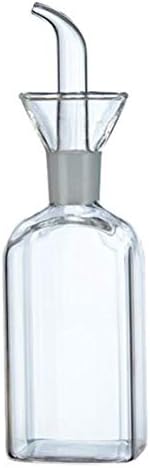 ELETON Rectangle Borosilicate Glass Oil Dispenser for Kitchen – Non-Drip Olive Oil Bottle, Leak-Proof Oil & Vinegar Cruet with Pour Spout(16 oz)