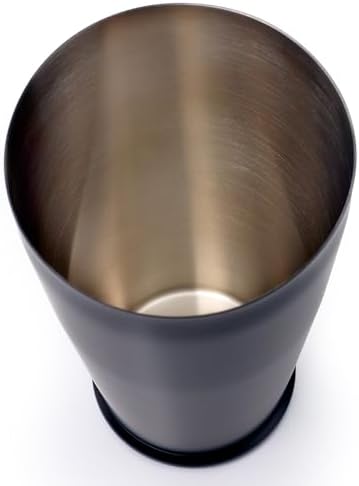 Barfly Cocktail Shaker with Weighted Bottom, Deluxe 28 oz, Matte Black