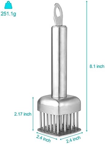 Aliglow Meat Tenderizer Needle Bundle Hammer Mallet Tool Pounder