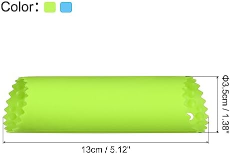 uxcell Garlic Peeler Skin Remover Roller Keeper, Silicone Garlic Peeler Tube Non Slip 5.12inch Long for Useful Kitchen Tools, Blue/Green