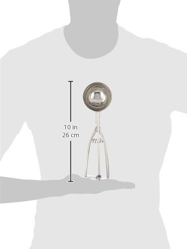 Winco Stainless Steel Disher, 4-Ounce