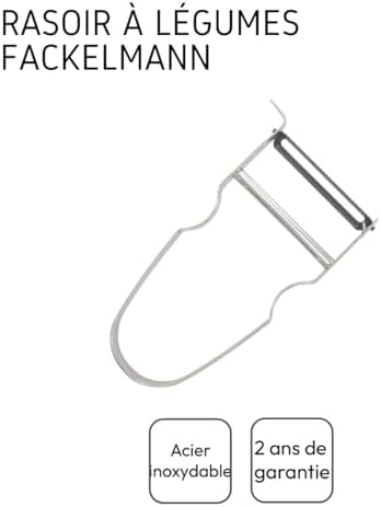 Fackelmann 36122 Vegetables, Stainless Steel, Grey, 17 x 7.8 x 1.5 cm