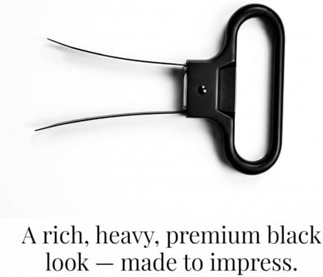 Sommelier Ah-So Wine Opener with Corkscrew & Gift Wine Disc – Two-Prong Cork Puller for Aged Wines, Crumb-Free Cork Removal.