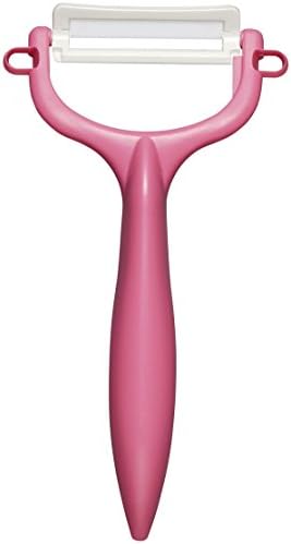 Kyocera CP-99 PK Ceramic Peeler, Rust Free, Easy to Clean, Pink, T-shaped Type, Light and Sharp to Use, Keeps Sharp, Does Not Accidentally Disinfect, Bleaching, Made in Japan