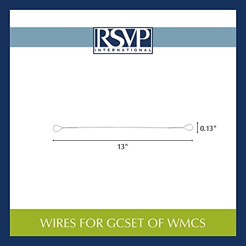 RSVP International Slicer Cut Cheese, Meats & Other Appetizers, GRY-5 or #WMCS, Replacement Wires for Green and White Marble (Pack of 2)