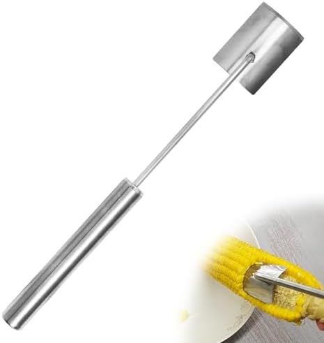2026 New Corn on the Cob Remover Long Handle Stainless Steel Corn Stripping Tool, Corn Peeler Corn Peeler for Corn on the Cob, Corn Cob Stripper, Stainless Steel Corn Stripper Tool (1 PCS)