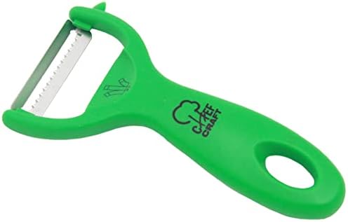 Chef Craft Classic Stainless Steel Blade with Plastic Handle Julienne Course Grater, 5.5 inch, Green
