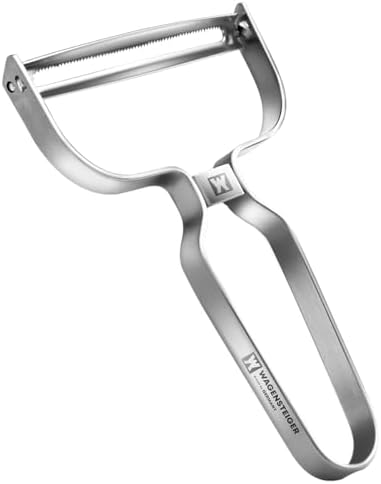 Wagensteiger Stainless Steel Potato Peeler with Extra-Wide Peeling Blade, Great for Large Vegetables (1610)
