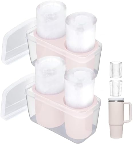 Ice Mold for Stanley Cup 30oz 40oz, Silicone Ice Tray, Rose Quartz