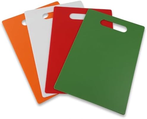 Plastic Cutting Board Set - Thin, 11.8" x 7.8", set of 4 colord