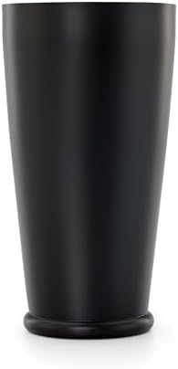 Barfly Cocktail Shaker with Weighted Bottom, Deluxe 28 oz, Matte Black