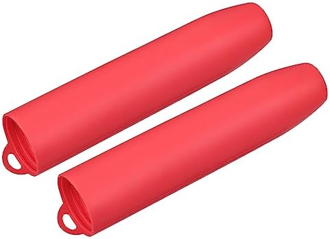uxcell Silicone Garlic Peeler Tube, 2Pcs Garlic Roller Peeling Tube Cloves Skin Remover for Kitchen Tools, Red