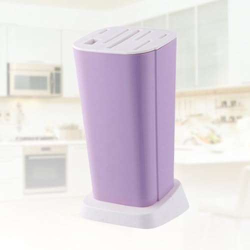 Magnetic Mount Magnetic Tool Holder Utensil Holders Stand Countertop Holder Standing Kitchen Rack Inserted Holder Storage Rack Knives Block Bracket Vertical Purple Drawer