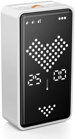 Visual Timer, Rechargeable Digital Hourglass Timer with LED Display