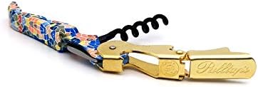 Pulltap's Genuine Trencadis 500 Waiter's Corkscrew – Double-Hinged Wine Key with Hinged Foil Cutter – Patented Design – Made in Spain – Trencadis