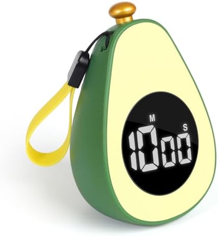 Avocado Digital Countdown Timer, Adjustable Volume Cute Kitchen Timer
