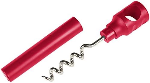 Personalized Pocket Corkscrew - Wine Bottle Opener- Custom Printed Name - Imprinted with Your Name, Logo or Message - Great Gift Ideas - FREE PERZONALIZATION - 12 Corkscrews per Box (Red)