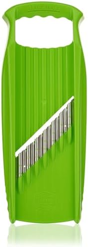 Börner by Reston Lloyd Wave-Waffle XXL Power Line • Crinkle Cut/Spirelli Vegetable Slicer • Slicer for Wave Waffle Cut Vegetables • Wavy French Fries • Made in Germany, Lime