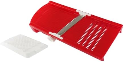 Rigamonti La Brava-Adjustable Thickness Blade Vegetable Slicer Red, Stainless Steel ONE