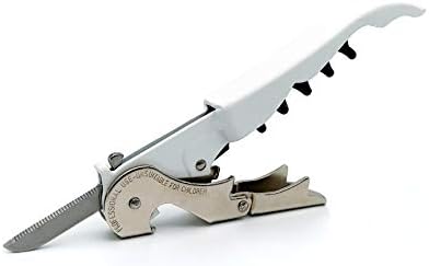 Pulltap's Genuine Slider 900 Waiter's Corkscrew – Double-Hinged Wine Key with Sliding Foil Cutter – Patented Design – Made in Spain – White (Blanco)