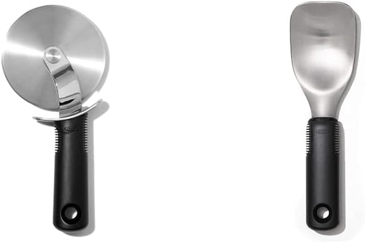 OXO Good Grips Pizza Wheel and Cutter + Ice Cream Spade