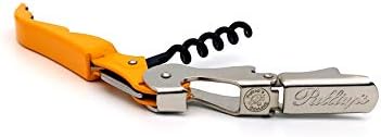 Pulltap's Genuine Classic 500 LEFT-HANDED Waiter's Corkscrew – Double-Hinged Wine Key with Hinged Foil Cutter – Patented Design – Made in Spain – Yellow (Amarillo)