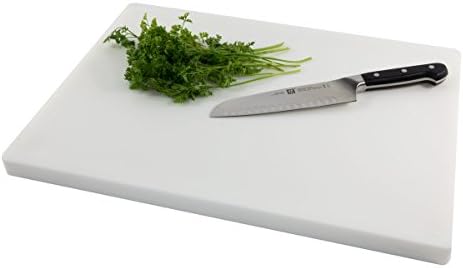 Thick White Plastic Cutting Board 20 x 15 Inch, Heavy 1" HDPP Poly for Restaurants with NSF Stamp, Large Size, 10 lb Weight