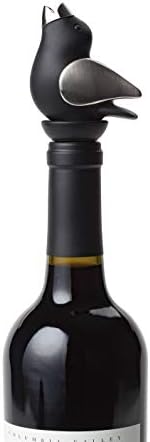 Wine Pourer - Black and Chrome