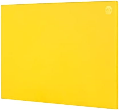 CURTA Cutting Boards for Kitchen, 20" x 14" x 0.5" Yellow Color Coded Plastic Commercial Chopping Board with Anti Slip Surface Dishwasher Safe