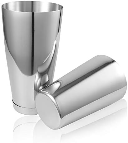 LUCKYGOOBO Boston Cocktail Shaker : 18oz Unweighted & 28oz Weighted Professional Bartender Kit, LUCKYGOOBO Premium Stainless Steel Martini Shaker,Bar Set.